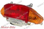 СКУТЕР СТЪКЛО ЗА ЗАДЕН МИГАЧ БАОТИАН BT49QT-9 / КИМКО Filly 4T 50 1998-2000 / ПЕЖО V-Clic 50 / ЛИФАН LF50QT-2A - ЛЯВО И ДЯСНО ОРАНЖЕВИ-3